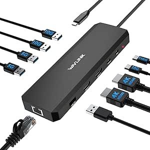 WAVLINK Estación acoplamiento para laptop