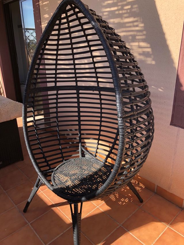 Sillón exterior de ratán