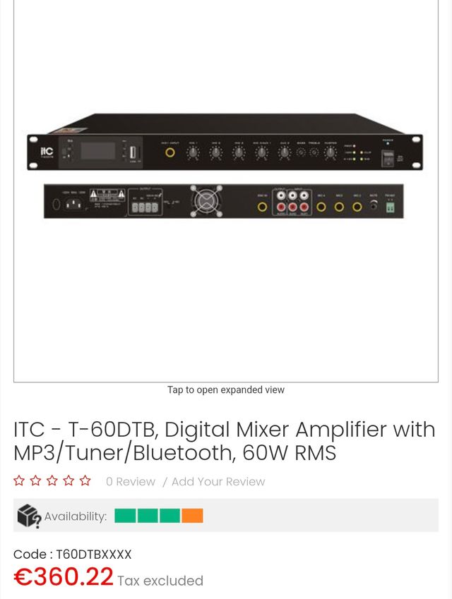 OFERTA Amplificador Profesional Bluetooth Nuevo