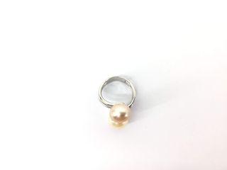 anillo oro 18k con piedra con perla