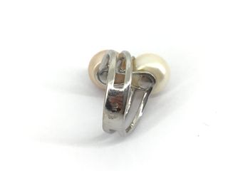 anillo oro 18k con piedra con perla