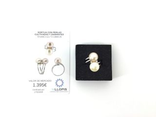 anillo oro 18k con piedra con perla