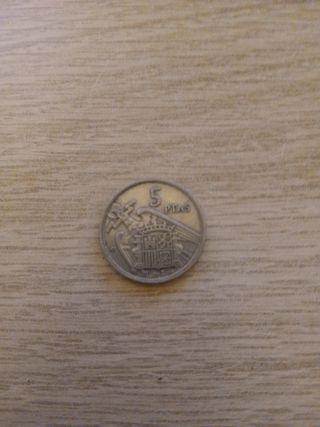 Moneda 5 pesetas 1957