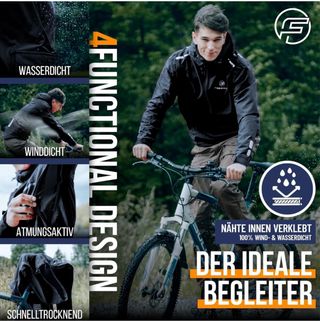 Forrider Giacca impermeabile 3 in 1