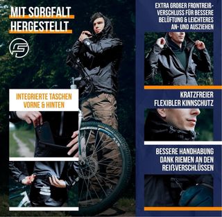 Forrider Giacca impermeabile 3 in 1