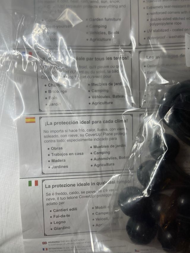 LONA IMPERMEABLE EXTERIOR 2x3m