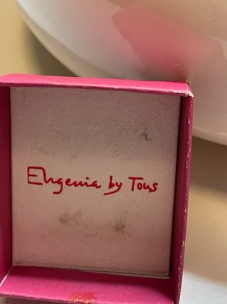 Anillo devtous plata  corazon negro onix tous