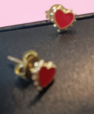 Pendientes mini corazón