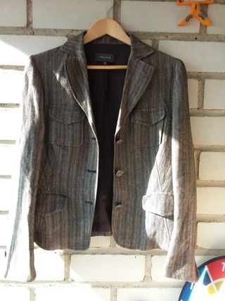 Chaqueta mujer ligera lino, lana, Trucco T.42 apro