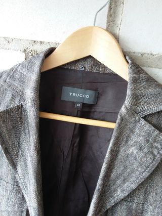 Chaqueta mujer ligera lino, lana, Trucco T.42 apro