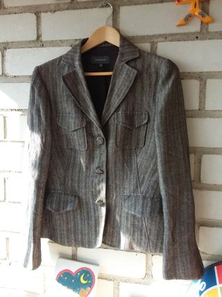 Chaqueta mujer ligera lino, lana, Trucco T.42 apro