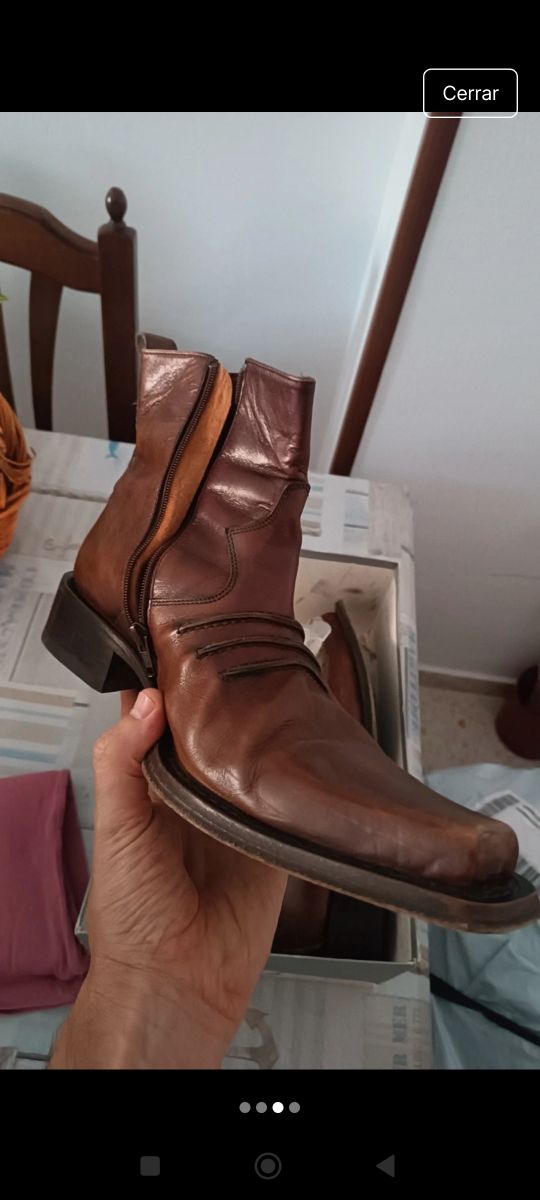 Botas de piel 45 Gino Bianchi