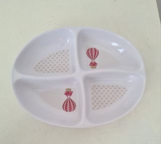 Vassoio ovale con scomparti