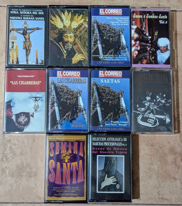 Lote cassettes de Semana Santa