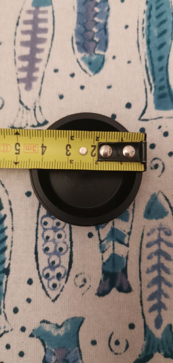 Tappo anodizzato nero per telaio gs 1200