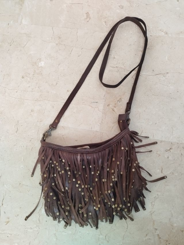 Bolso piel Dayaday. Estilo boho