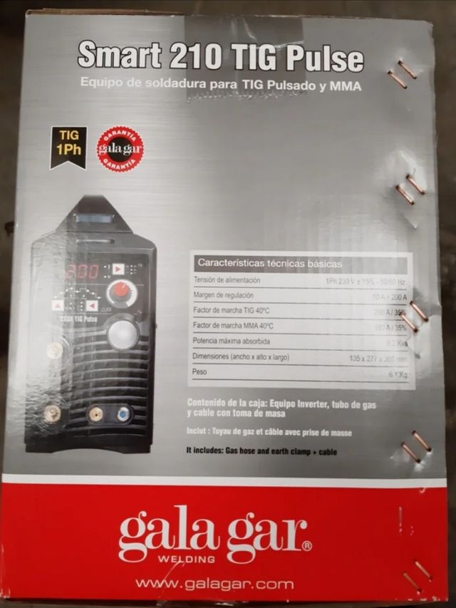 Inverter TIG Galagar 210 HF DC