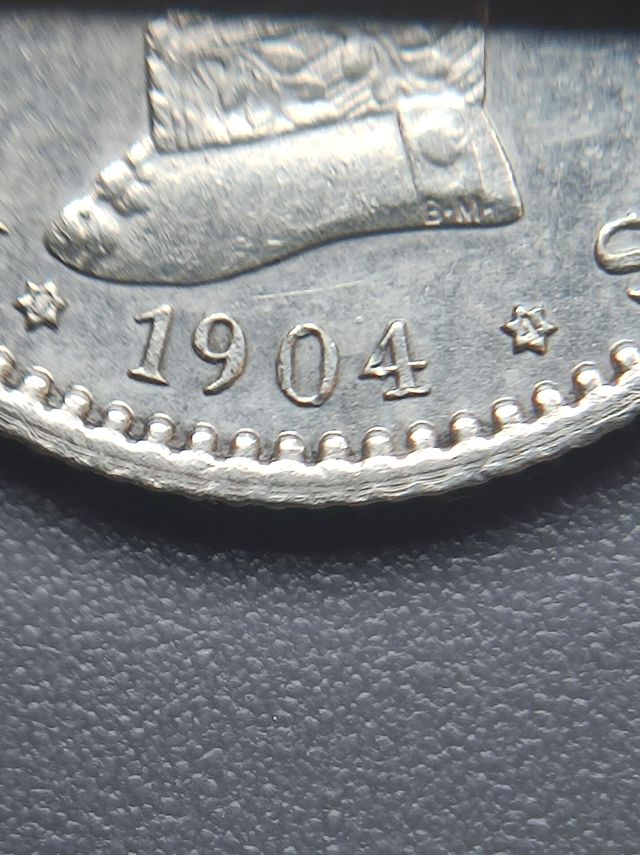 Moneda de plata de 50 céntimos 1904