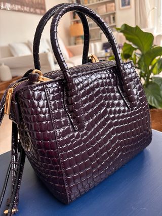 Bolso Bimba y Lola tipo cocodrilo