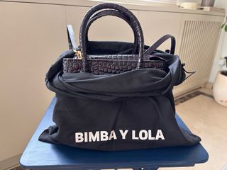Bolso Bimba y Lola tipo cocodrilo