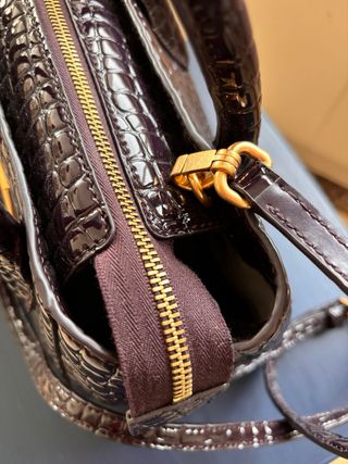 Bolso Bimba y Lola tipo cocodrilo