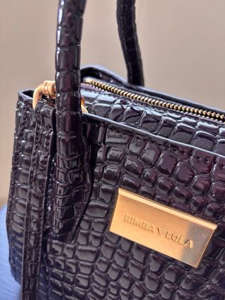 Bolso Bimba y Lola tipo cocodrilo