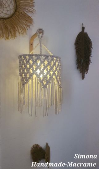 Paralume in macramè 