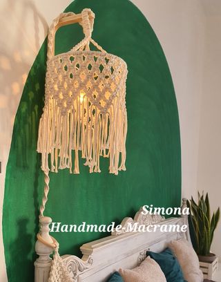Paralume in macramè 