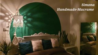 Paralume in macramè 