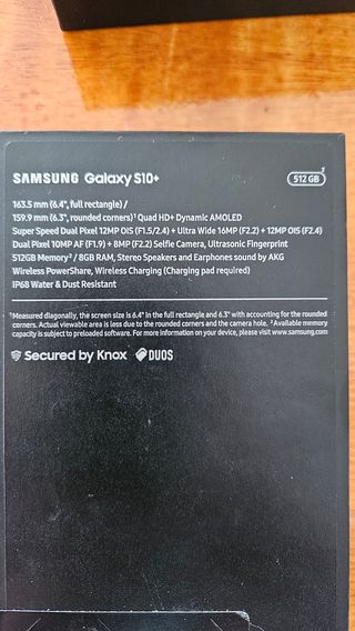 Samsung S10 plus 512gb ceramic black