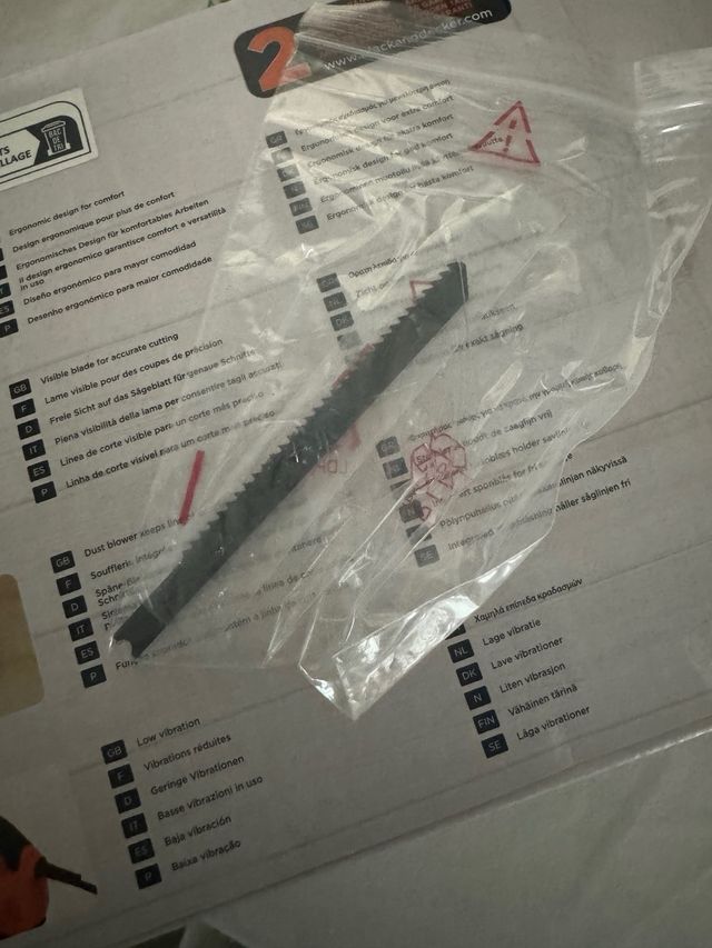 Serra de recorte com lamina