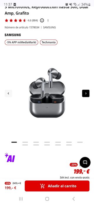 AURICULARES GALAXY BUDS 3 PRO