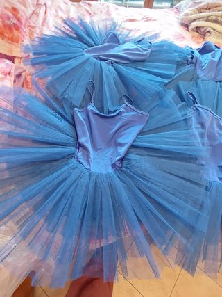 Set 4 tutù corti blue royal