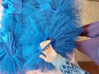 Set 4 tutù corti blue royal