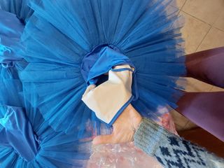 Set 4 tutù corti blue royal