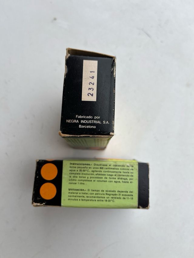 Revelador negativos Negra