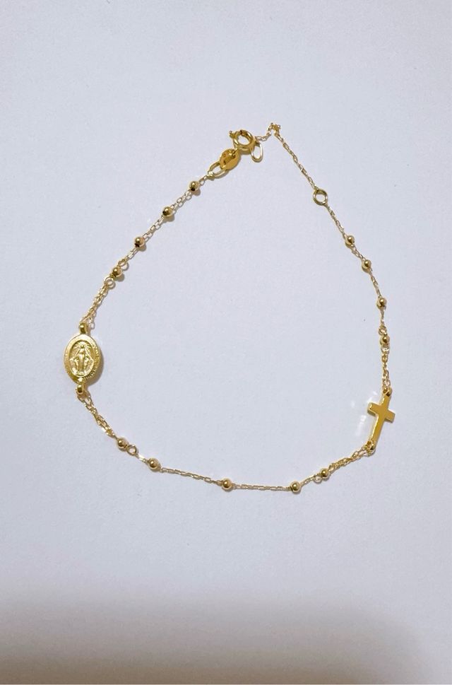 Bracciale rosario in oro giallo 18kt 750