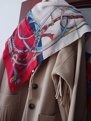 Pañuelo foulard tacto seda nuevo con etiquetas 🏷