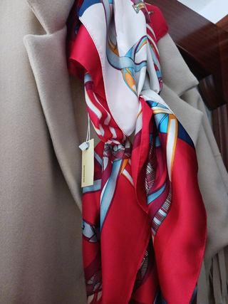 Pañuelo foulard tacto seda nuevo con etiquetas 🏷