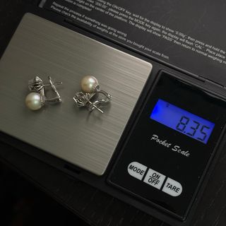 Pendientes de oro 18kt con diamantes y perlas