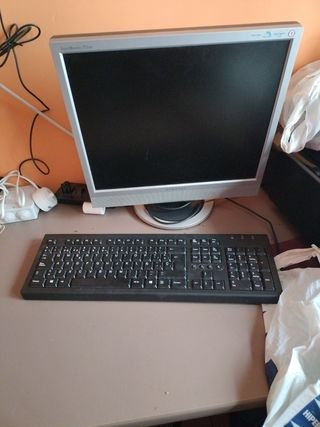 Ordenador completo con torre y pantalla