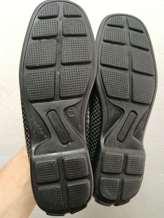 Mocasines negro de mujer de piel talla36