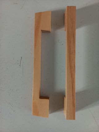 Tiradores de madera tipo asa