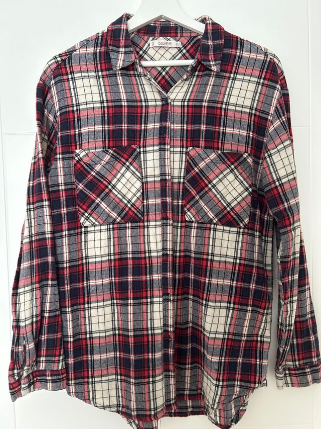 Camisa cuadros de Franela Pull and Bear