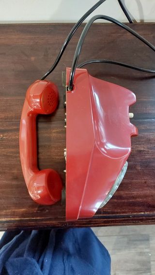 Telefono modernariato a disco