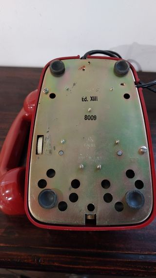 Telefono modernariato a disco