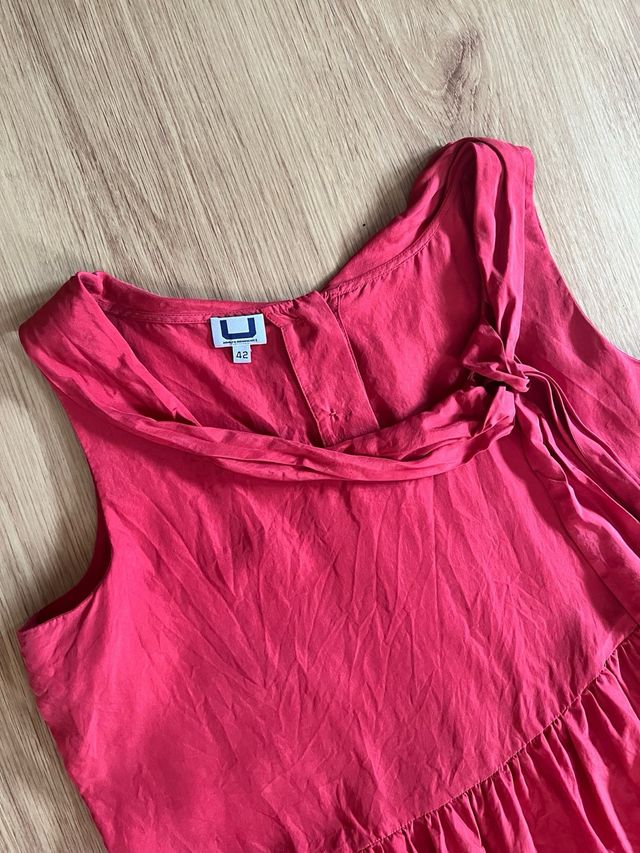 Vestido de seda rojo Adolfo Dominguez