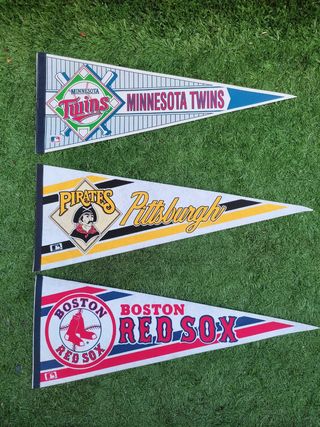 Banderines americanos antiguos años 80 Futbol