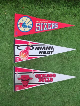 Banderines americanos antiguos años 80 Futbol