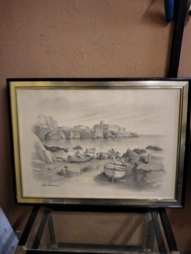 Vendo cuadros pintados al carboncillo